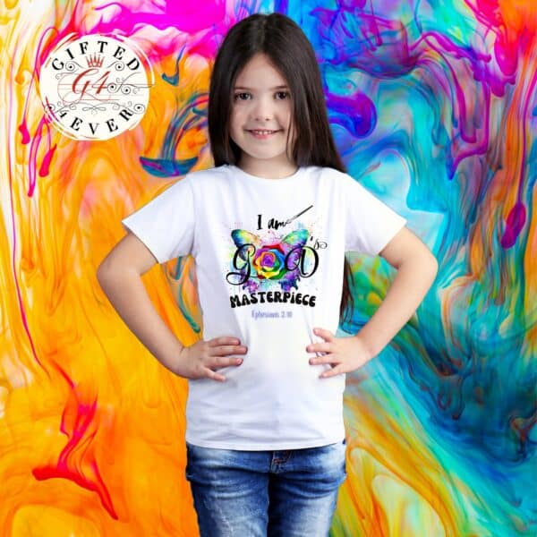 I AM GOD’S MASTERPIECE- CAMISETA PARA NIÑOS UNISEX