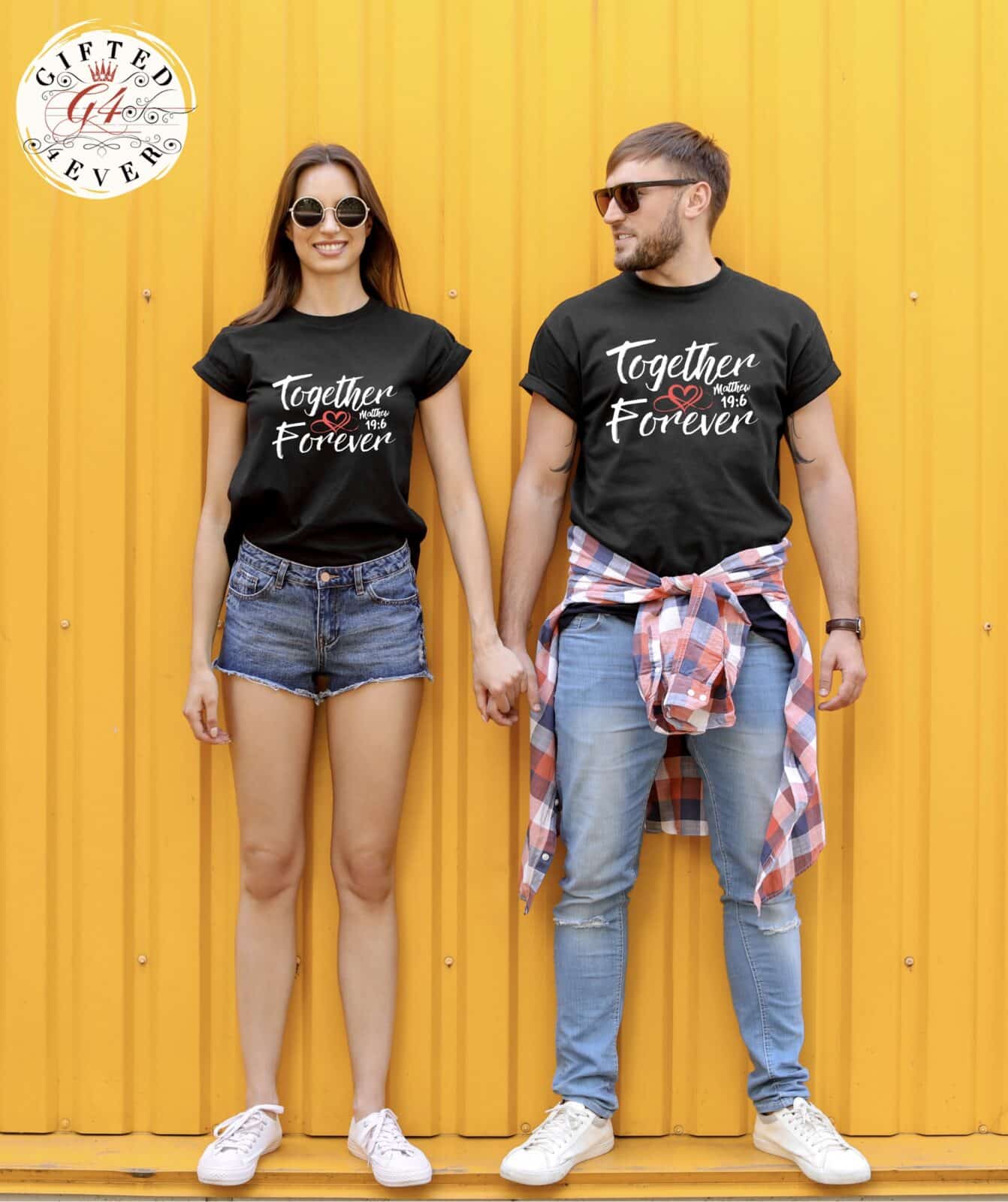 TOGETHER FOREVER- COUPLE MATCHING SHIRTS