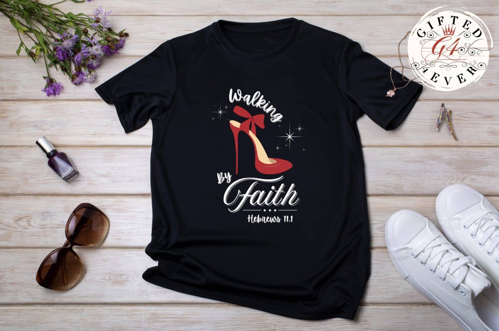WALKING BY FAITH - UNISEX TEE - Imagen 2